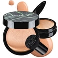 thumbnail image 1 of Mushroom Head Air Cushion CC Cream - BB Cream Foundation Maquillaje Corrector hidratante Base de cojín de larga duración total Autoajustable para pieles maduras y todo tipo de piel (Desnudo), 1 of 5