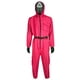 thumbnail image 1 of Spirit Halloween Squid Game Adult Squid Game Guard Costume | Officially Licensed | Group Costume | TV and Movie Costume Red M, 1 of 4