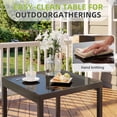 thumbnail image 4 of JORVIMAX Patio Conversation Set Outdoor Furniture Set Porch Bistro Set Rocking Chairs With Coffee Table Black, 4 of 7