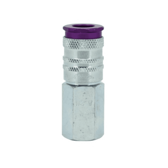 Milton Industries ColorFit HighFlowPRO Couplers, V-style Purple, 1/4" NPT Female