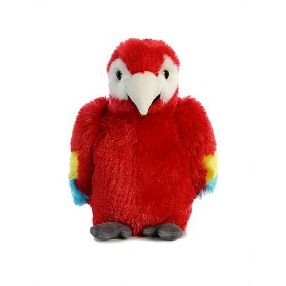 Aurora - Small Red Mini Flopsie - 6.5" Scarlet Macaw - Adorable Stuffed Animal