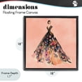 thumbnail image 4 of Stupell Industries Art Deco Rose Gold Night Black Floating Frame Canvas Art, 18 x 18, by Svetlana Aleynikova, 4 of 8