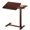 Rust Brown, variant on Overbed Bedside Table Adjustable with Wheels, Mobile Standing Stand Up Rolling Laptop PC Desks with Tilting Top Height Tray Side Computer Workstation for Bedroom on Hospital Home Use, Ink