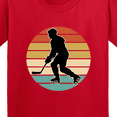 thumbnail image 4 of Inktastic Hockey Player Retro Sunset Youth T-Shirt, 4 of 5
