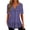 Purple, variant on Vedolay Tops Women's Size Plus Printed Short-Sleeve V-Neck T-Shirt,Khaki XL