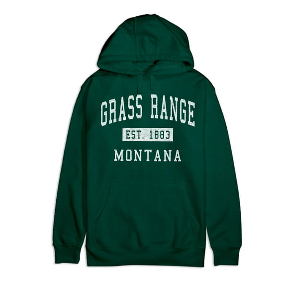 Grass Range Montana Classic Established Premium Cotton Hoodie