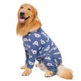 thumbnail image 6 of Miaododo Cotton Large Dog Clothes Pajamas Medium Dog  Costume Jumpsuits Clothes for Dogs 2020 Male Female Fully Covered Belly (Cartoon Animals,34(Chest 89cm)), 6 of 7