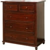 Cherry Balcony 4 Drawer Dresser