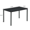 thumbnail image 4 of Euroco 3 - Piece Dining Set, Kitchen Table with 2 Benches, 4 of 10