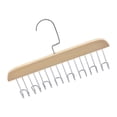 thumbnail image 1 of Matsuzay Perchas antideslizantes para cinturón con 8 ganchos para organizar de forma segura pajaritas, bolsos y bufandas Almacenamiento y organización del hogar Beige 11.02 x 7.09 x 0.79 pulgadas, 1 of 5