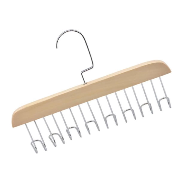 Matsuzay Perchas antideslizantes para cinturón con 8 ganchos para organizar de forma segura pajaritas, bolsos y bufandas Almacenamiento y organización del hogar Beige 11.02 x 7.09 x 0.79 pulgadas