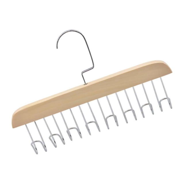 Matsuzay Perchas antideslizantes para cinturón con 8 ganchos para organizar de forma segura pajaritas, bolsos y bufandas Almacenamiento y organización del hogar Beige 11.02 x 7.09 x 0.79 pulgadas
