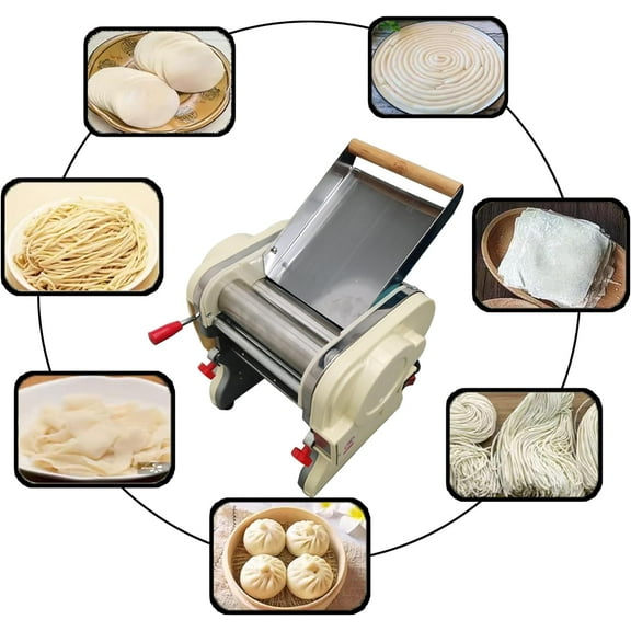 3MM Pasta Press Maker Noodle Machine Round Knife Electric Automatic Stainless Steel 110V
