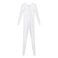thumbnail image 7 of iEFiEL Mens Shiny Smooth Jumpsuit Long Sleeve Full Body Length Bodysuit for Fitness Workout, 7 of 7