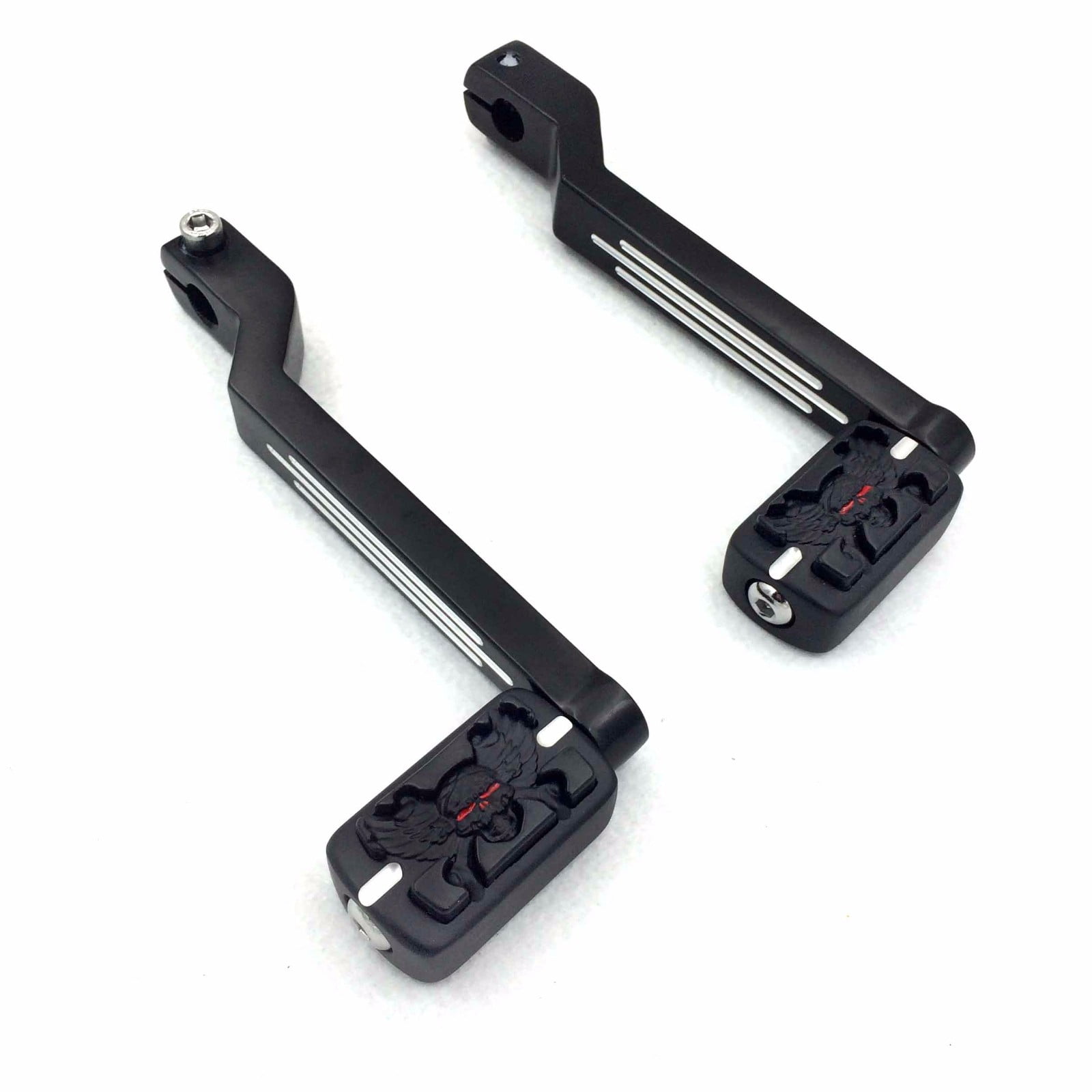 Black Aluminum Heel Toe Shift Levers w/ Shifter Pegs For Harley Davidson Electra Glide 1988 and later Style 009C 