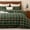 Green & Red Plaid, variant on Red Gingham Duvet Cover Bedding Set 100% Washed Cotton Like Linen Feel Super Soft Comfortable 3 Piece Cute Plaid Checkered Comforter Cover Set (Queen 90&#34;x90&#34;, Comforter Not Included)