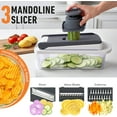 thumbnail image 6 of 8 Blade Vegetable Chopper with Container, Multi-Function Kitchen Tool for Slicing, Dicing & Grating, 6 of 7
