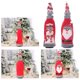 thumbnail image 3 of Bolsas para botellas de vino de Navidad, decoración navideña, bolsa para champán y vino tinto para decoración de mesa de fiesta de festival de Navidad, 3 of 5
