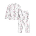 thumbnail image 2 of Goofa Cute Poodle Dog Printed Women’s 2 Piece Pajama Set Super,Pajamas Women's Long Sleeve Sleepwear Soft Button Down Loungewear Pjs Lounge Set Nightwear-Small, 2 of 9
