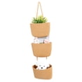 thumbnail image 6 of SOPOTUTU 1Pcs Hanging Basket Brown Woven Cotton Wall-Mounted Storage Organizer 28.00X27.00X6.00Cm, 6 of 8