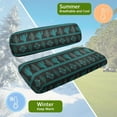 thumbnail image 6 of Psesaysky Universal Golf Cart Seat Covers Compatible with Ezgo Txt Front Seats, Blue Aztec Cactus Print Golf Cart Bench Seat Covers Breathable No Staples Needed, 6 of 8