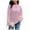 Pink, variant on Graphic Hoodies for Women Winter Fall Loose Crewneck Long Sleeve Blouson Off the Shoulder with Pocket Striped Leisure Cotton Top Tunic Tops(Pink,S)