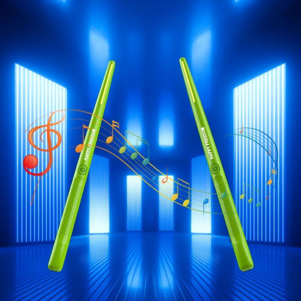 Virtual Electronic Drum Set, Electric Drumsticks Air Drum Set, Air Drum with Drumsticks, Pedals, Bluetooth and 8 Sounds, Electric Tabletop Drum Set Machine for Beginners Adults