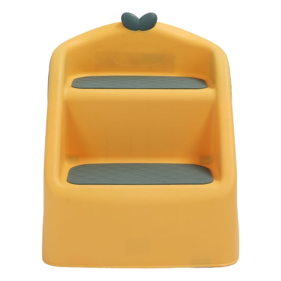 M Buder Taburete De Entrenamiento Para Ir Al Baño Plegable 3 En 1 Para Bebé, Antideslizante (49x33 cm / 19.3x13 in) Amarillo