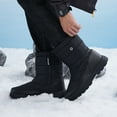 thumbnail image 2 of Yindaity Women'S Winter Boots ,Winter Cotton Shoes Snow Waterproof High-Top Non-Slip Women'S Boots(Black,9), 2 of 6