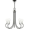 thumbnail image 5 of 5 Light Black Chandelier with Steel base material, 5 of 6