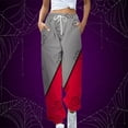 thumbnail image 2 of Frostluinai Cinch Bottom Sweatpants For Women With Pockets Cargo Pants For Women Baggy Elastic Waist Trousers Long Straight Pants High Waist Sporty Gym Athletic Jogger Pants Lounge Trousers, 2 of 4