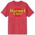 thumbnail image 4 of Hormel Chili Vintage Logo Crew Neck Short Sleeve Red Heather Women's T-shirt-Medium, 4 of 5