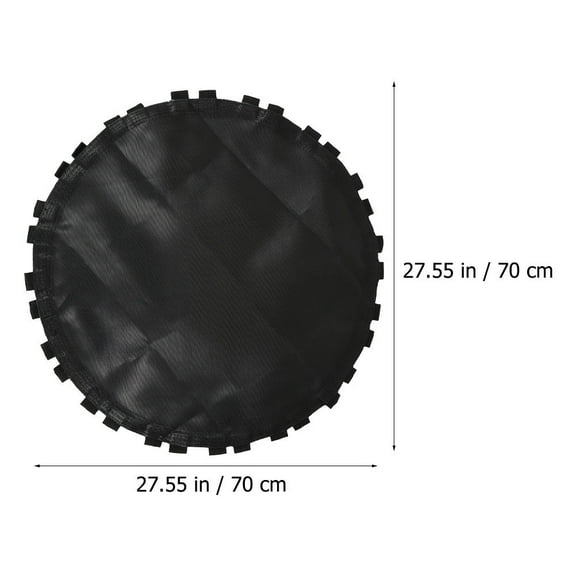 Kesenlong Jumping Mat 1Pc Black Trampoline Replacement Jumping Mat Trampoline Round Mat with Hook (Black)