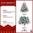 thumbnail image 5 of Yaheetech 4.5Ft Pre Lit Artificial Christmas Tree with Foldable Stand, Green, 5 of 9