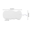 thumbnail image 2 of Unique Bargains 1 Pc Sponge brush Body Scrubber for Bathroom 5.51"x2.55"x0.98" White, 2 of 6