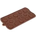 thumbnail image 2 of VGEBY Chocolate Mold,Bakeware,Chocolate Mold Tray Button‑Shape Mold DIY Fondant Pastries Candy Making Baking Tools, 2 of 8