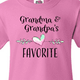 thumbnail image 4 of Inktastic Grandma and Grandpas Favorite- Heart Grandchild Youth T-Shirt, 4 of 5