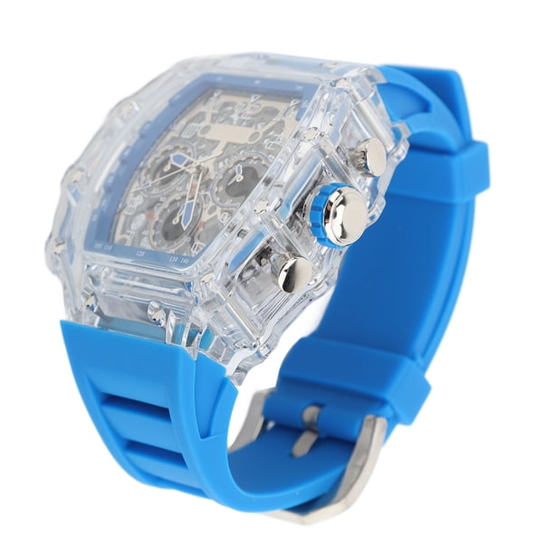 Reloj Fresco Transparente De Moda Correa De Silicona Luminosa A Prueba De Agua Para Hombres Reloj Transparente De Moda Para Hombres Reloj Deportivo Transparente Para Hombres Reloj