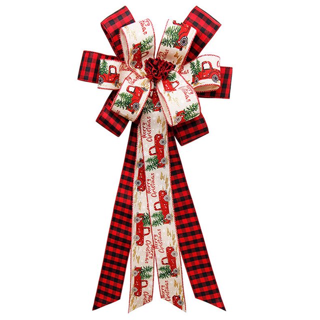 Cinta Grande De Navidad Bowknot Colgante De Árbol De Navidad 2021 Fiesta De Navidad Decoración Del Hogar Accesorio De Decoración De Año Nuevo Eigraketly HA042682-02