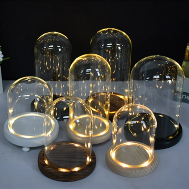 Hotel Glass Dome Table Nightstand Landscape Terrarium Jar Centerpiece