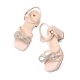 thumbnail image 5 of DREAM PAIRS Girls' Strappy Flat Sandals, Elegant T-Strap Dress Shoes with Metallic Ball Accent, Comfortable Non-Slip Summer Party Sandals for Little/Big Kid, 5 of 5