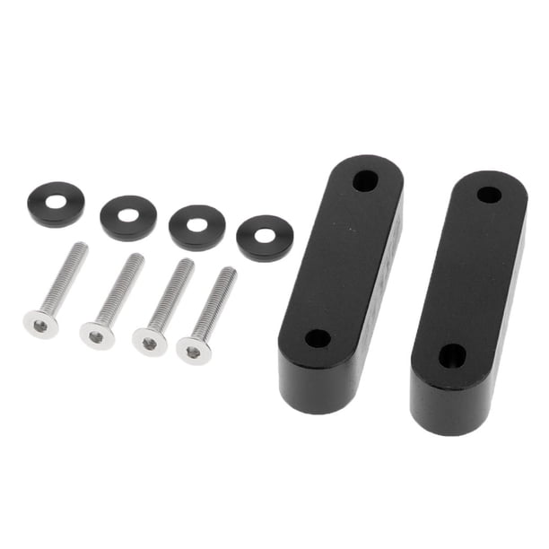 Juego de elevadores espaciadores de Capó Soledad de aleación de aluminio negro