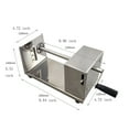 thumbnail image 2 of Manual Stainless Steel Spiral Potato Slicer Chips Twister Potato Slicer Spiral Machine with 2 PCS Blades, 2 of 14