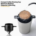 thumbnail image 1 of Lubelski Coffee Filter Cup Reusable Portable Stainless Steel Food Grade High Temperature Resistant Anti-clog Good Filter Effect Coffee Filter Drip Mug Coffee Dripper, 1 of 8