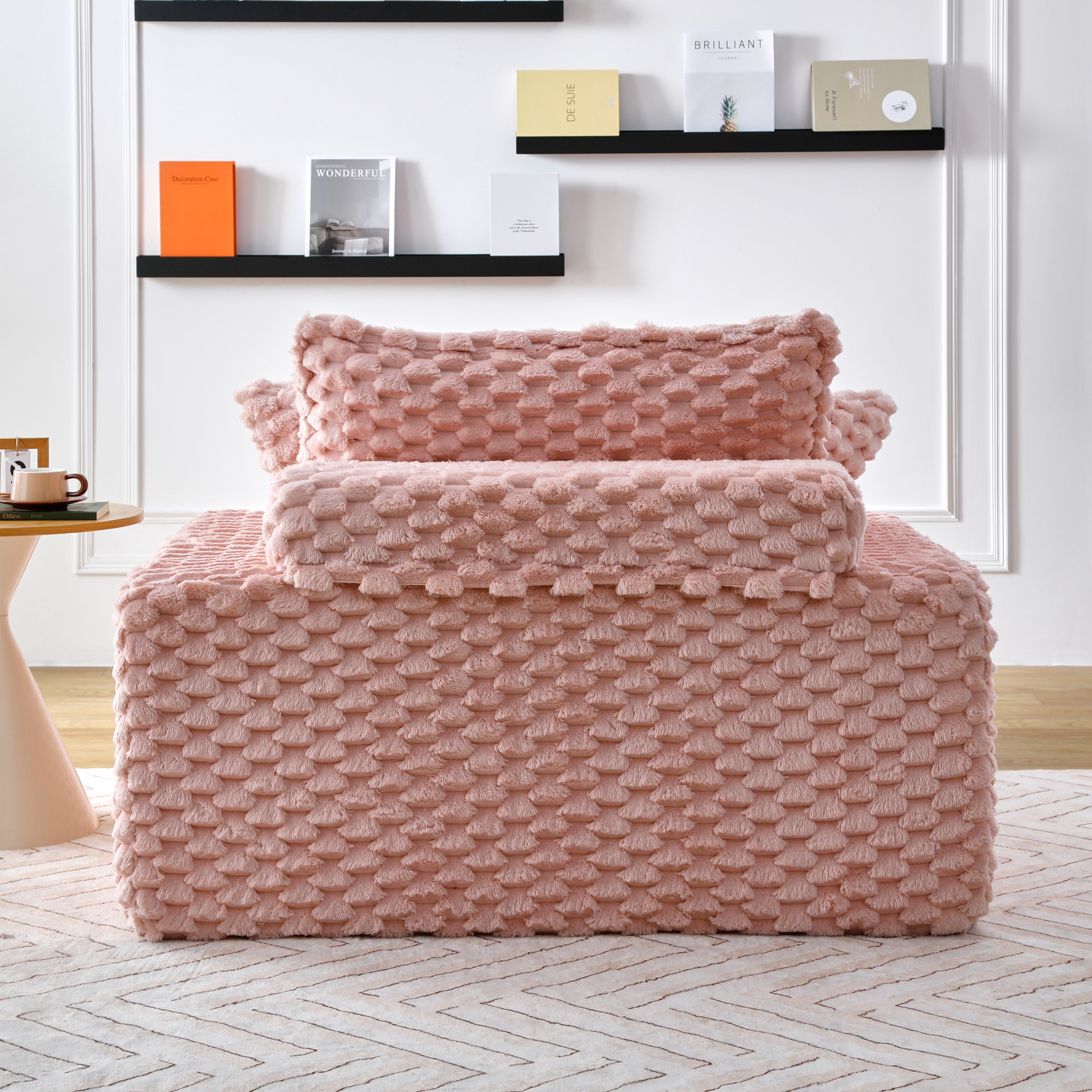 51-Inch Loveseat Sofa with Two Pillows and Backrest | Compact modern design fits bedrooms, living rooms, and small apartments