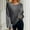 Gray, variant on Hinvhai Casual Long Sleeve Knitted Sweater for Women,Loose Fit Casual Crewneck Solid Color Tunic Tops Fall Fashion Pullover Sweaters Clearance Purple 10(XL)
