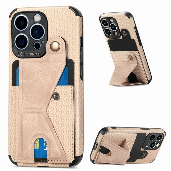 Suitable For iPhone14 plus Creative Mobile Phone Case Holder Mobile Phone Protective Case Gold