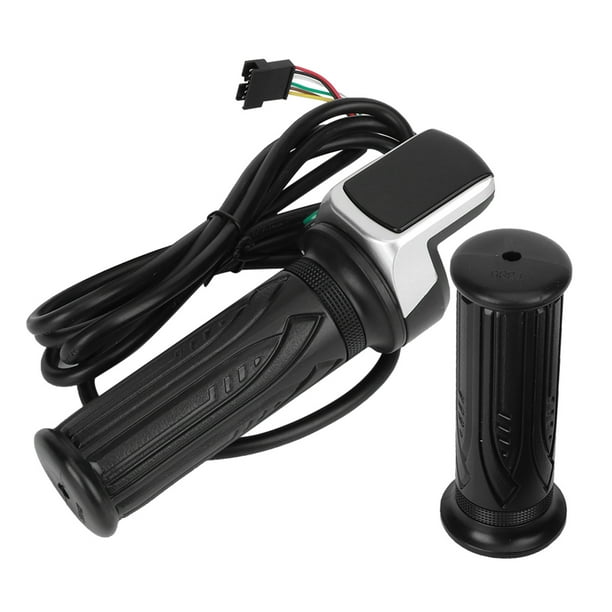 Pantalla LCD de cantidad de electricidad con interruptor para control de velocidad de bicicleta eléctrica, puño del acelerador de 6 núcleos (48 V)