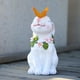 thumbnail image 4 of Estatua solar impermeable para jardín con luz LED, adorable figura de conejo para inauguración de la casa blanco, 4 of 9