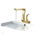 thumbnail image 2 of Basin Faucet Gold Bathroom Faucet Mixer Tap Brass Wash basin Faucet Hot and Cold Sink Faucet New Modern ,360° Swivel Spout, 2 of 7